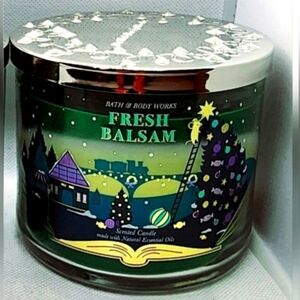 Bath & body works fresh balsam 3 wick candle new